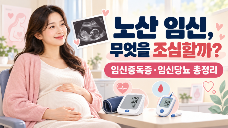 노산 임신·출산 질환 총정리｜임신중독증·임신성 당뇨와 관리 방법