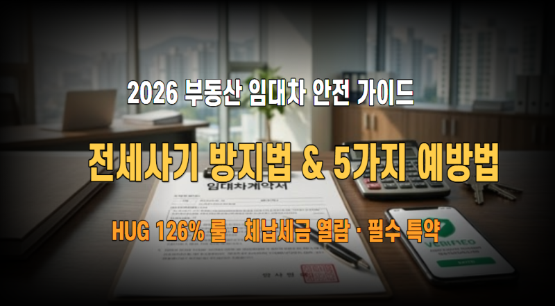 전세사기 방지법 2026 완벽 해부 : 세입자·집주인 모두 알아야 할 5가지 핵심 변화 (HUG 보증 가....