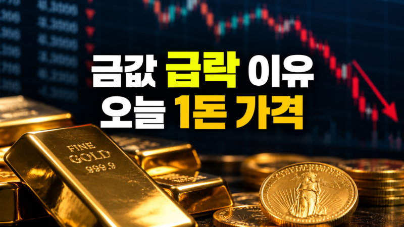 최근 금값 급락 이유와 오늘 금 1돈 가격, 고점 대비 낙폭 총정리