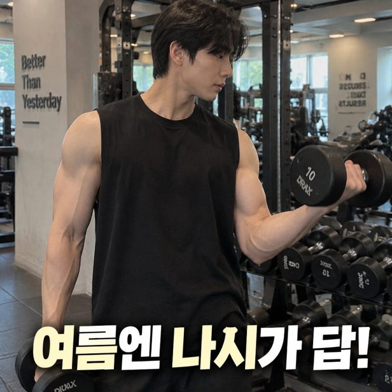 올리즌 남자 나시 오버핏 20수 면 티 무지 민소매 헬스 런닝 루즈핏