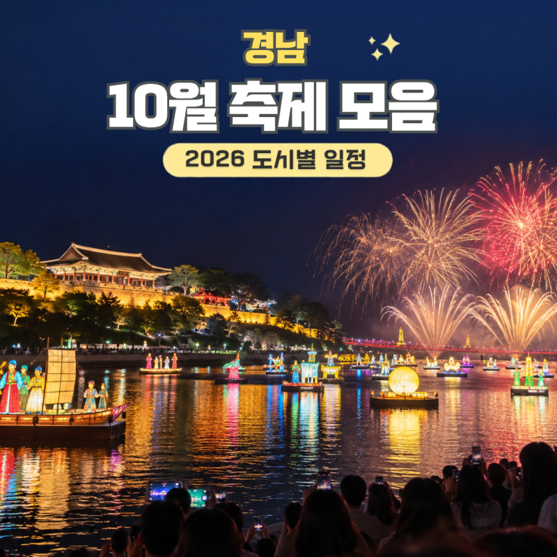 2026 경남 10월 축제 일정, 도시별 가을 축제 모음