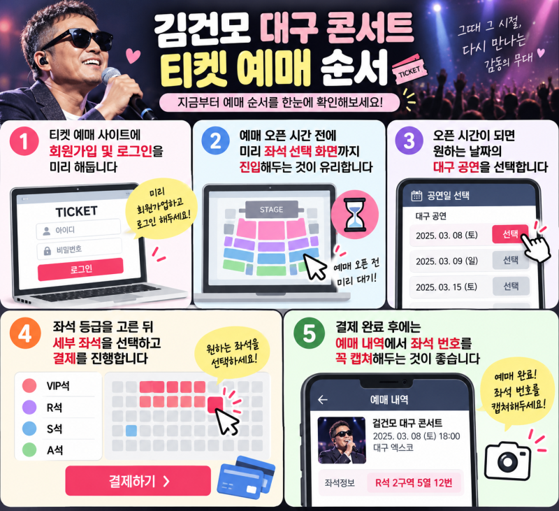 김건모 대구 콘서트, 좌석 등급별 시야 차이 모르면 후회합니다
