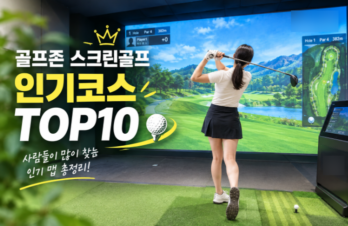 골프존 스크린골프 인기코스 TOP10 사람들이 많이 찾는 코스