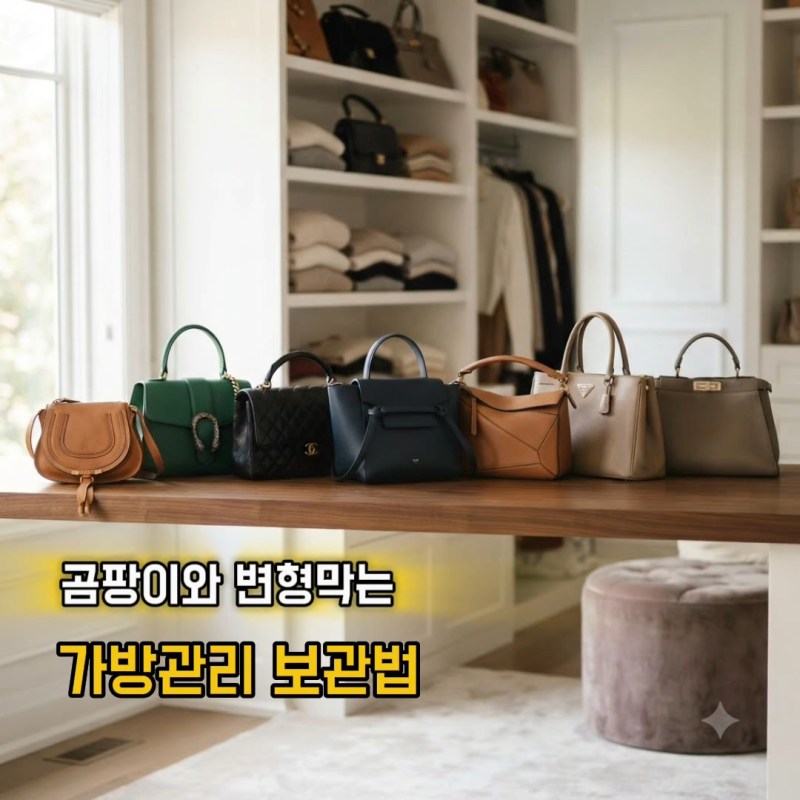 곰팡이와 변형 막는 가죽 가방 관리 보관방법
