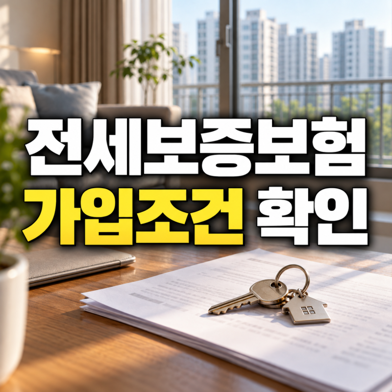 전세보증보험 가입 조건, HUG 신청기한과 필요서류
