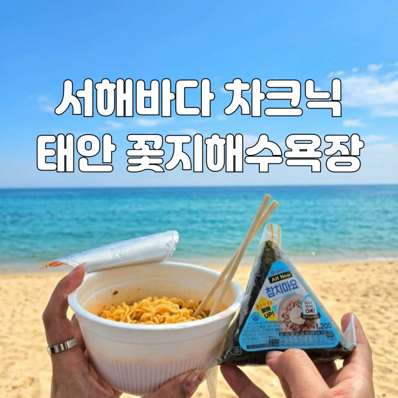태안 꽃지해수욕장 노지 캠핑, 차박 금지? 서해바다 앞에서 차크닉 즐긴 후기