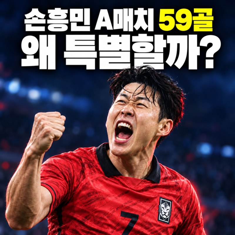 손흥민 A매치 최다 59호골이 특별한 이유, 공동 1위에서 단독 1위로!