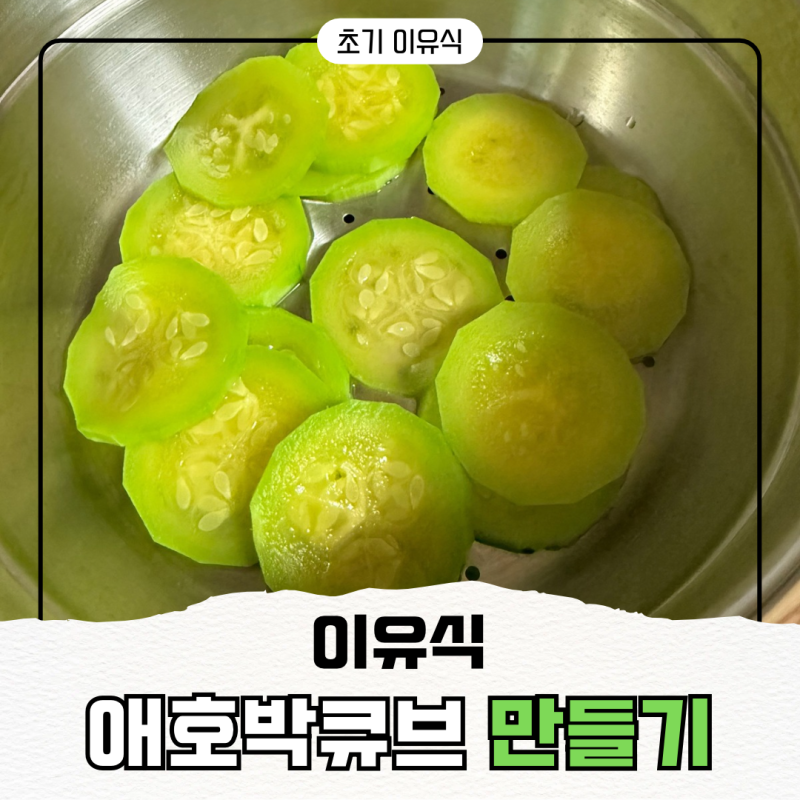 초기이유식｜애호박큐브 만들기