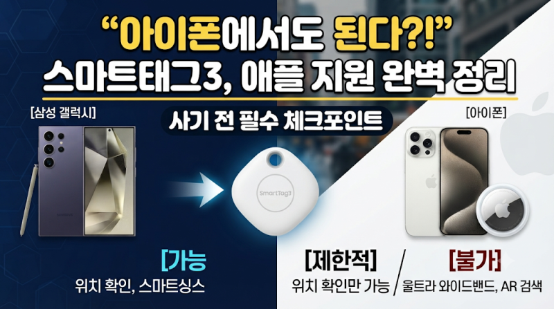 스마트태그3 내일 국내 출시, 아이폰까지 된다는데 막상 안 되는 기능이 있어요
