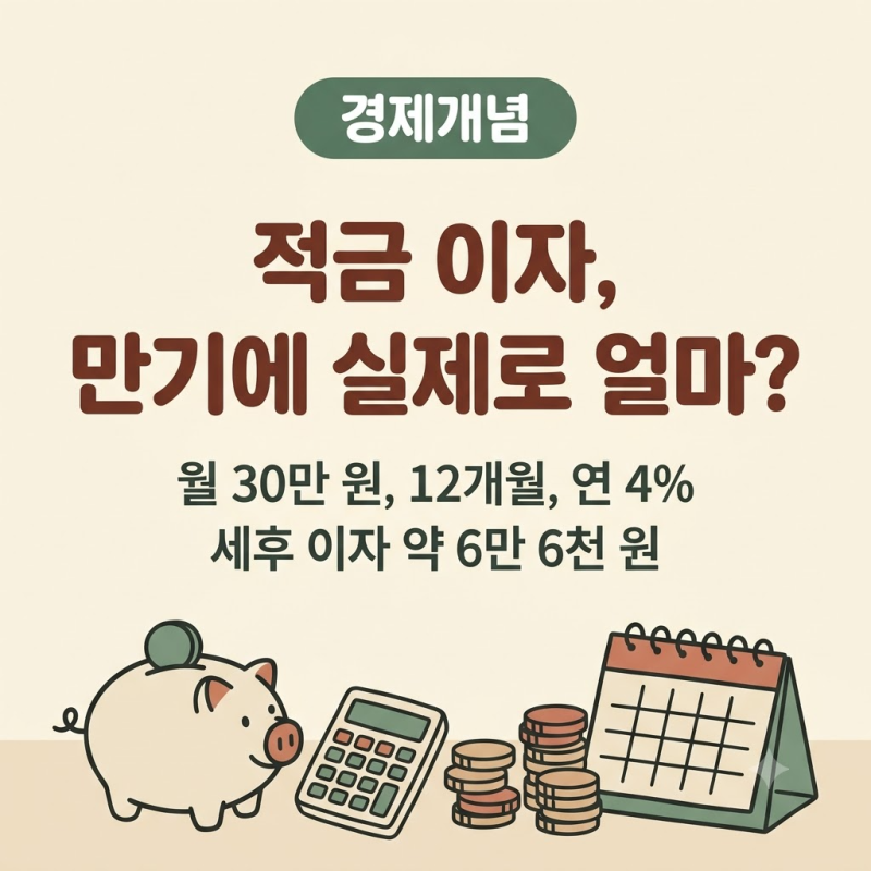 적금 이자 계산기 단리 복리 차이와 이자소득세 15.4%, 만기 때 실제로 받는 돈은?