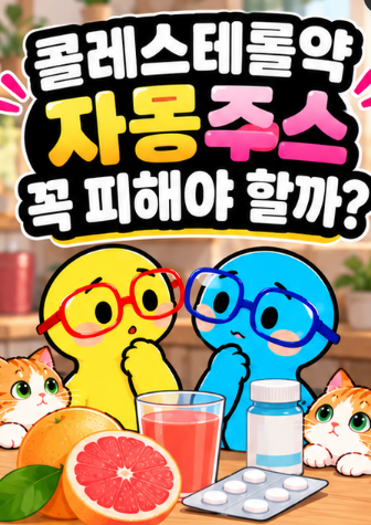 고지혈증약과 자몽, 모두 피해야 할까요? 약 이름마다 주의가 다른 이유