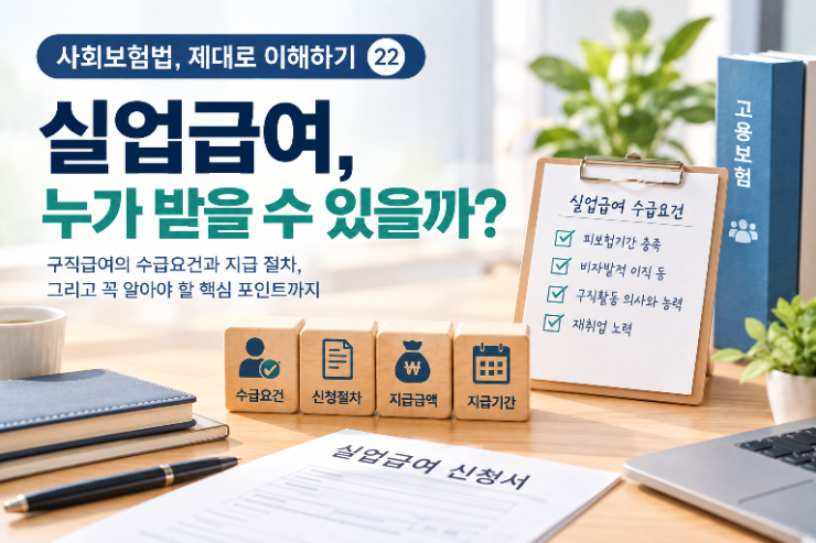 ⚠️ 사회보험법, 제대로 이해하기 ㉒ - 실업급여는 언제 받을 수 있나?