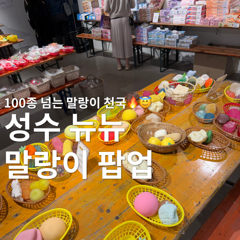 성수 뉴뉴 말랑이 팝업 대체 뭐길래? 100종 넘는 말랑이 솔직 후기