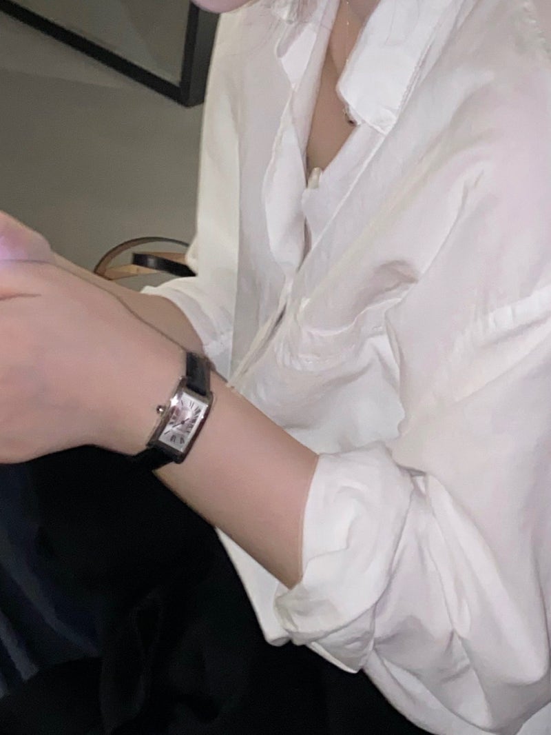 Cartier 까르띠에 탱크 아메리칸 4년사용후기 착샷 (베누아,발롱블루 비교)