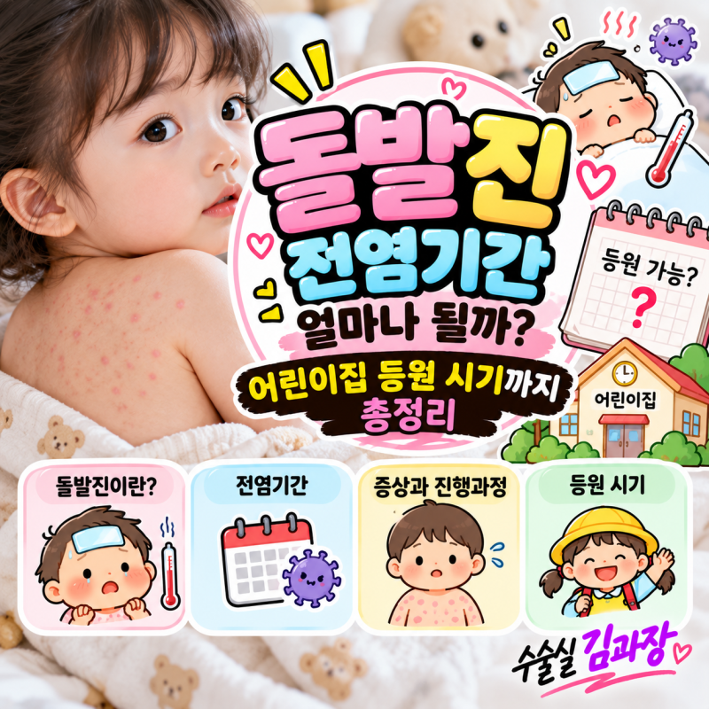 돌발진 전염기간 얼마나 될까, 어린이집 등원 시기까지 총정리