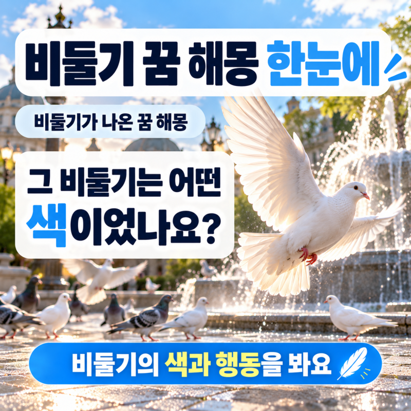 비둘기 꿈 해몽, 흰 비둘기가 날아왔다면 길몽일까