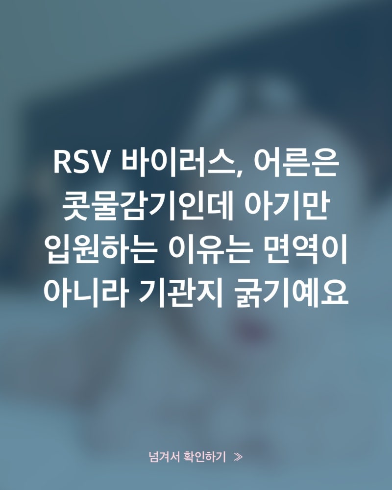 RSV 바이러스, 예방접종을 알아보다 백신과 항체 주사가 뒤엉켰다면 여기부터 정리하세요