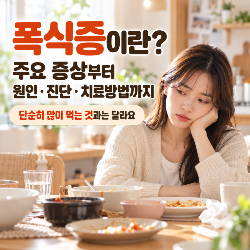 폭식증이란? 주요 증상부터 원인·진단·치료방법까지