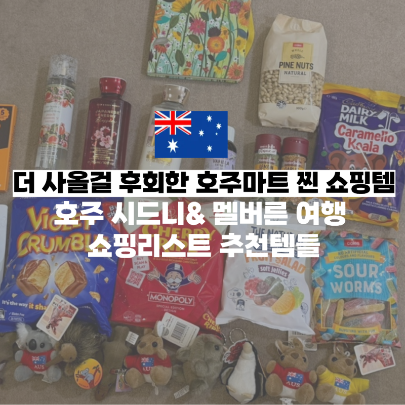 호주여행 쇼핑리스트 기념품 추천 더 사올걸! 후회한 호주마트 찐 쇼핑템 소개