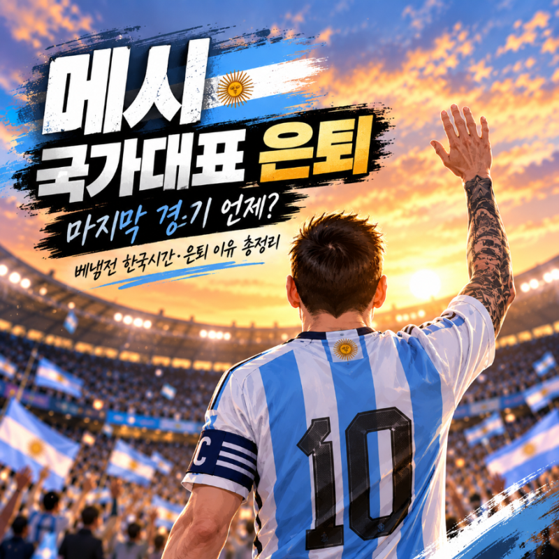 메시 국가대표 은퇴, 마지막 경기 언제? 베냉전 한국시간·은퇴 이유 총정리