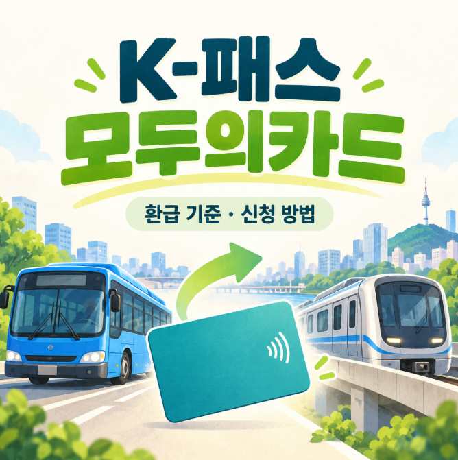 K패스 모두의카드, 10월 환급 기준과 신청·등록 방법
