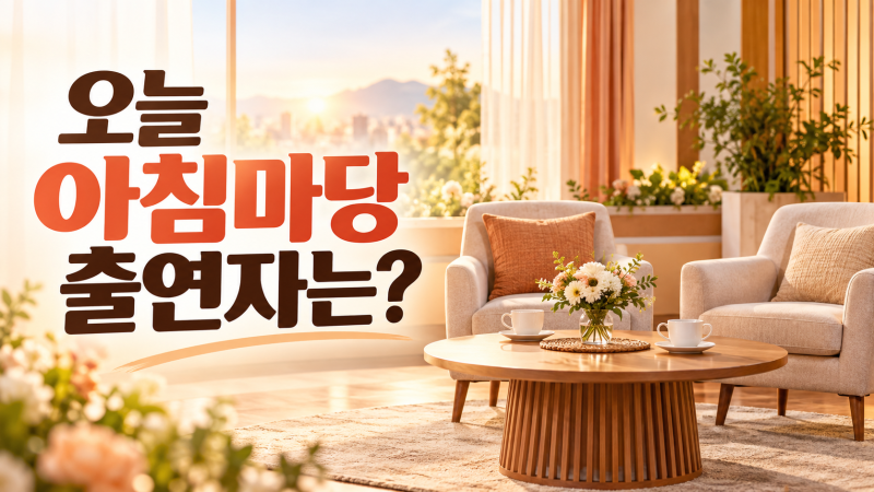 오늘 아침마당 출연자는 누구｜이한위·김희정·남성진·강경헌 가족 이야기