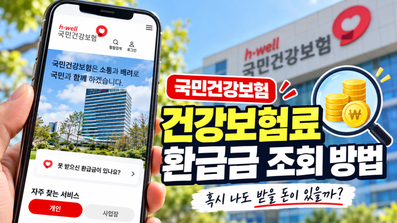 건강보험료 환급금 조회 방법 직접 확인해봤습니다