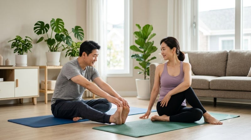 허리통증운동, 40~50대가 먼저 알아야 할 스트레칭과 주의 신호