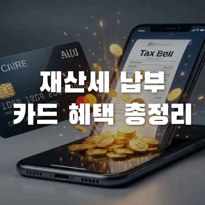 재산세 납부, 현금으로 내면 손해? 2026 카드 혜택 총정리