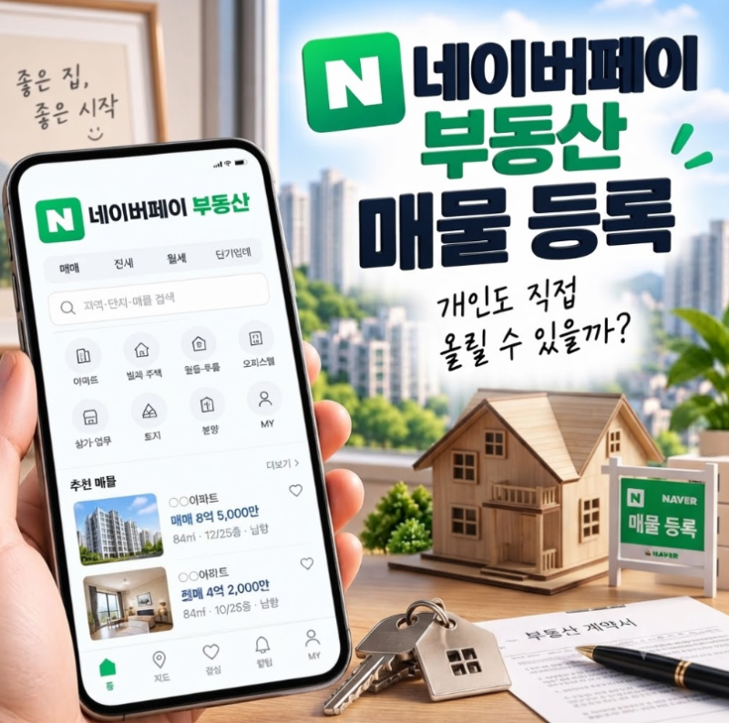 네이버페이 부동산 매물 등록 방법 직접 해본 후기와 주의할 점