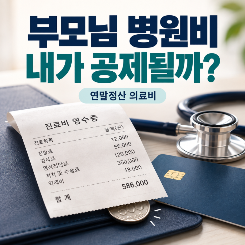 부모님 병원비 내가 내면 연말정산 의료비 공제될까? 나이·소득·형제 조건 정리