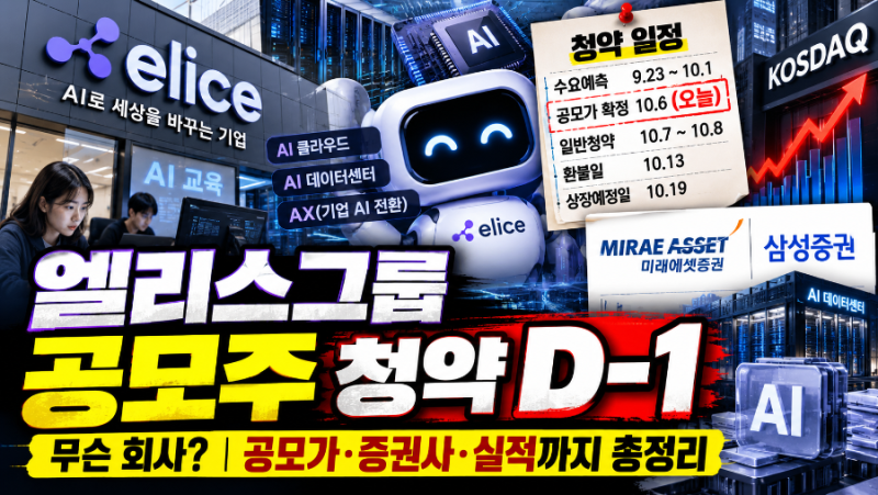 엘리스그룹 공모주 청약 D-1…무슨 회사? 주관사·증거금·청약방법 총정리