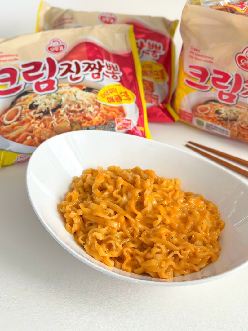 요즘 다시 뜨는 매콤크뽕! 오뚜기 크림진짬뽕 후기