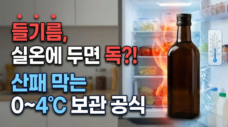 들기름 냉장고에 넣어야 할까? 산패 막는 보관법과 유통기한