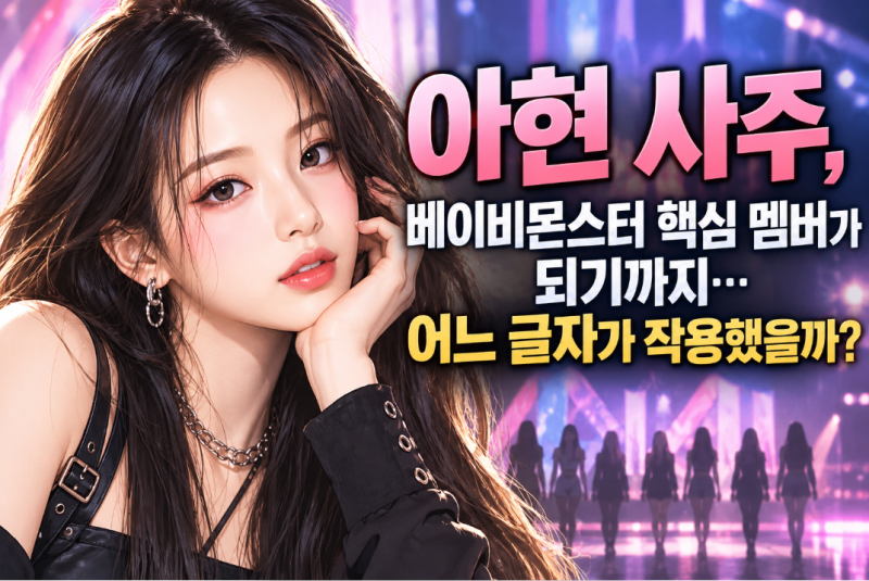 아현 사주, 베이비몬스터 핵심 멤버가 되기까지…어느 글자가 작용했을까?ㅣ의정부 자현 사....