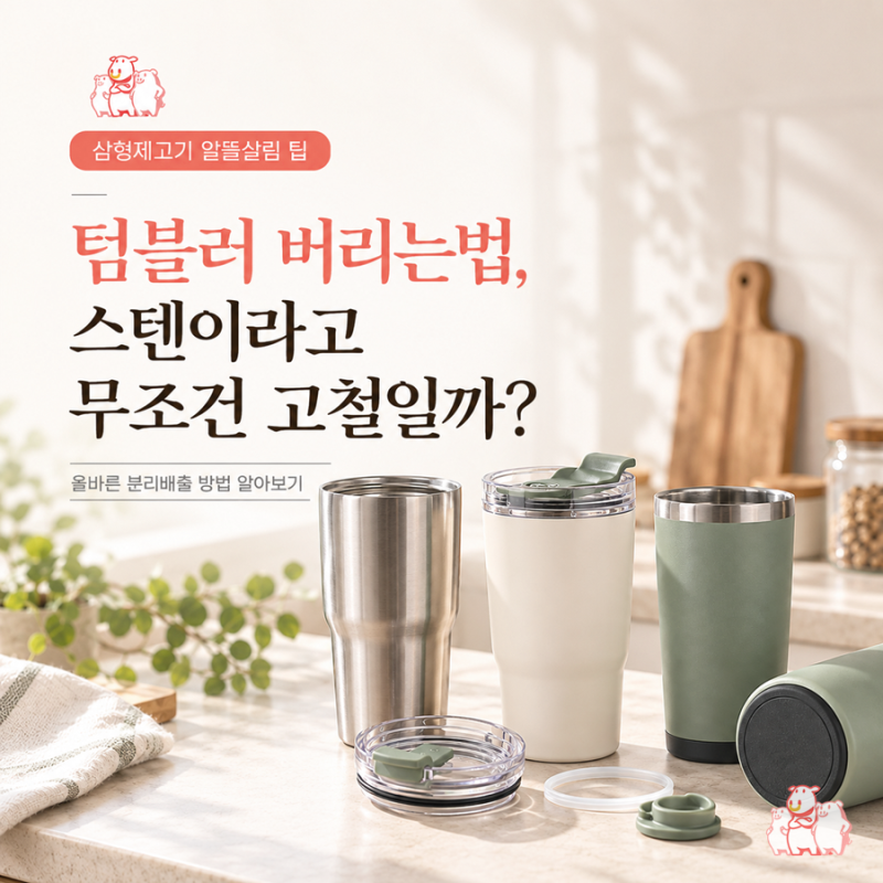텀블러 버리는법, 스텐이라고 무조건 고철일까? 버리기 전 확인