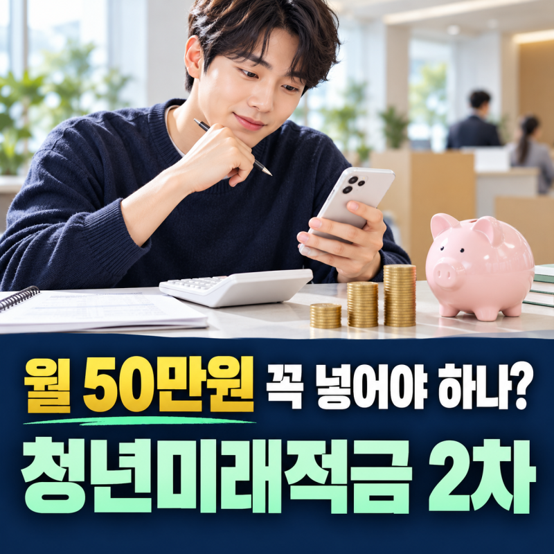 “월 50만원 꼭 넣어야 하나?” 청년미래적금 2차, 10·30·50만원 만기금액 따져보니