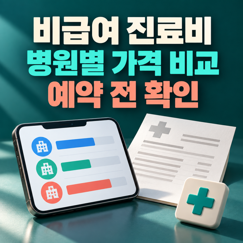 병원마다 비급여 가격이 다르다면? 예약 전에 비교할 금액과 확인 항목