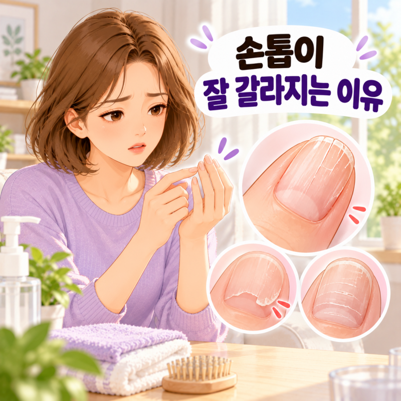 손톱이 잘 갈라지는 이유, 자꾸 깨지고 부서질 때 확인할 원인