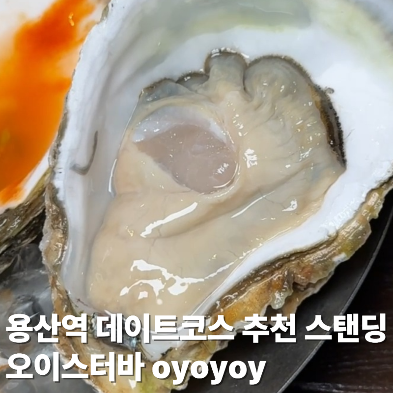 용산역 맛집 데이트 코스 추천 스탠딩 오이스터바이자 와인바 오이오이오이 (oyoyoy)