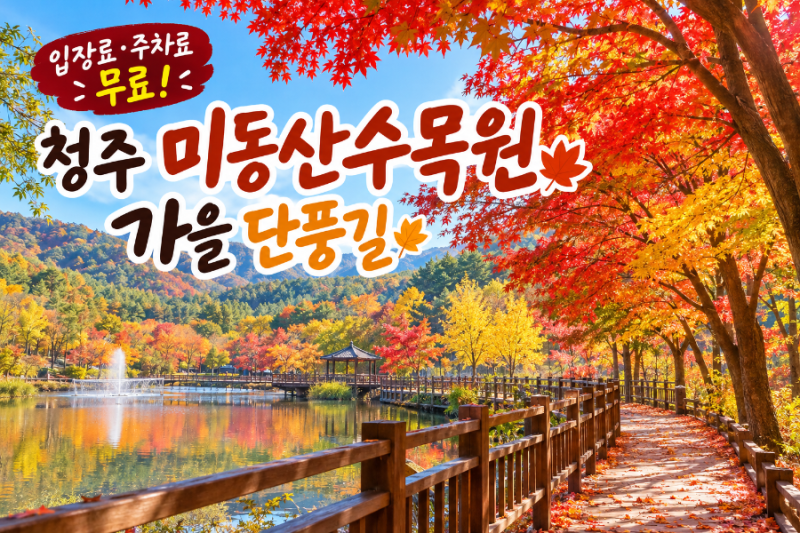 “여기 무료 맞아?” 청주 미동산수목원 가을 단풍 산책