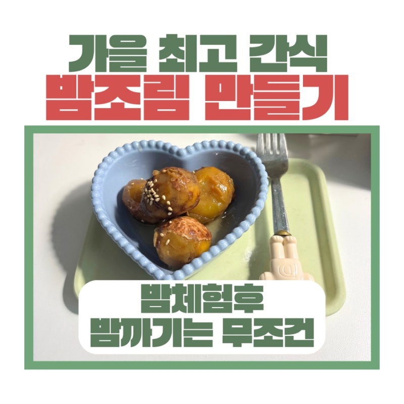 밤체험 후기! 껍질 기계로 까와야 하는 이유? 베이킹소다 없는 초간단 밤조림 1kg 레시피