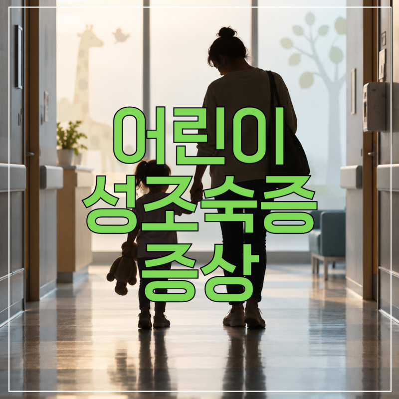 여아 8세, 남아 9세 전 '이 증상' 보이면 어린이 성조숙증 의심해 보세요.