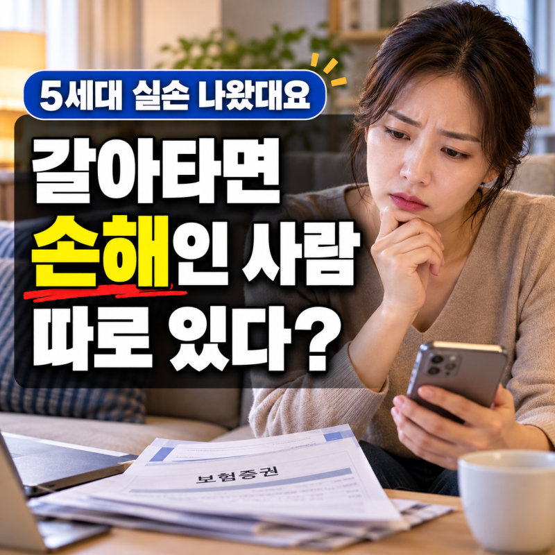 5세대 실비보험 갈아탈까 말까, 손해인 경우 총정리