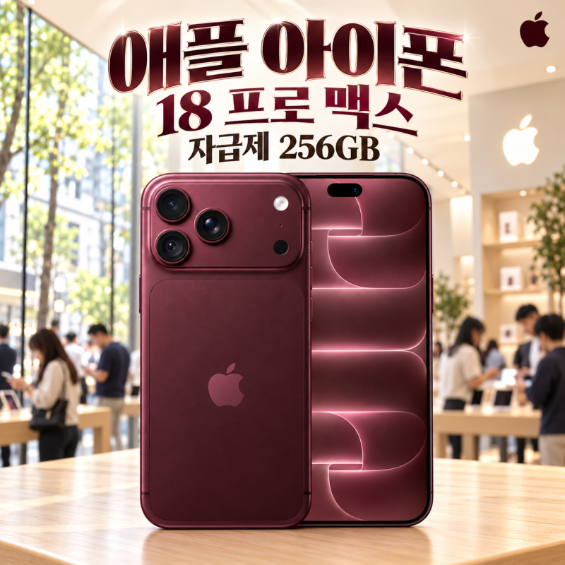 애플 아이폰 18 프로 맥스 자급제 256GB, 큰 화면에 더 지불할 이유는?