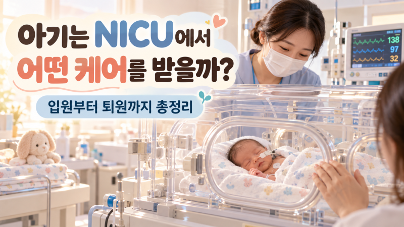 아기는 NICU에서 어떤 케어를 받을까? 신생아중환자실 입원부터 퇴원까지 총정리