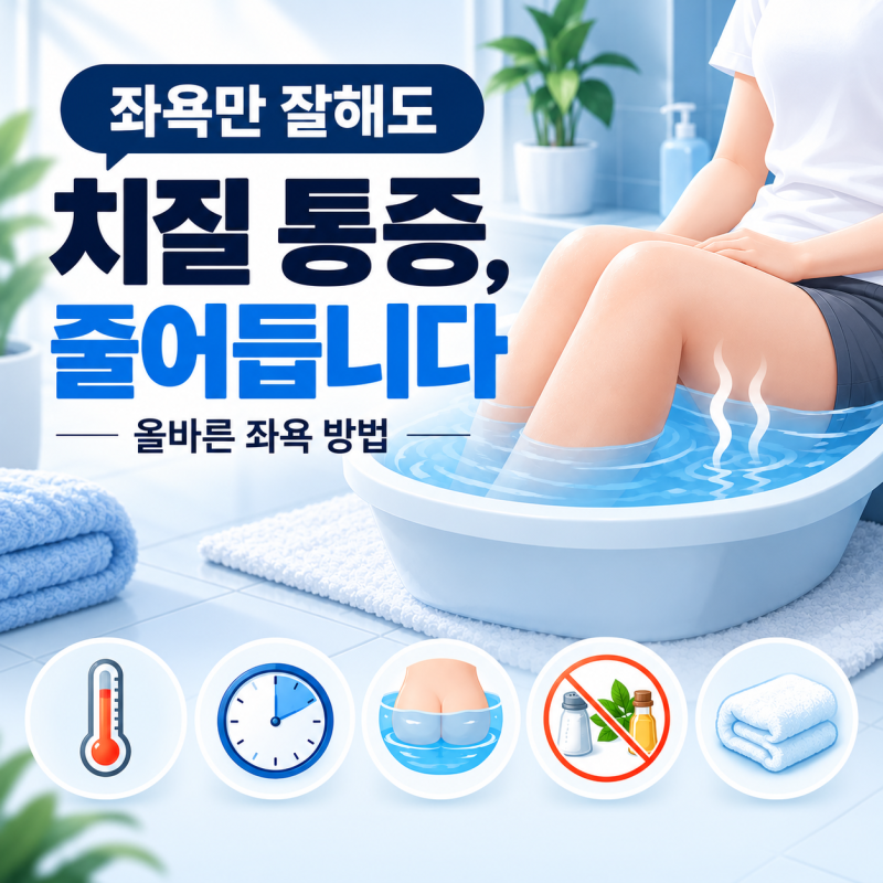 좌욕만 잘해도 강북구치질 통증, 줄어듭니다 - 올바른 좌욕 방법
