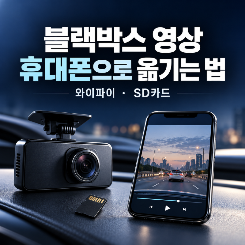 블랙박스 영상 휴대폰으로 옮기는 법｜와이파이·SD카드 저장 방법