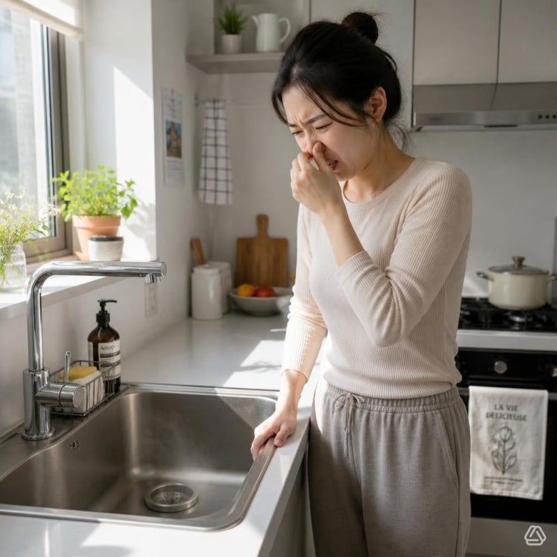 싱크대 배수구 냄새 원인과 하수구 악취 차단 꿀팁