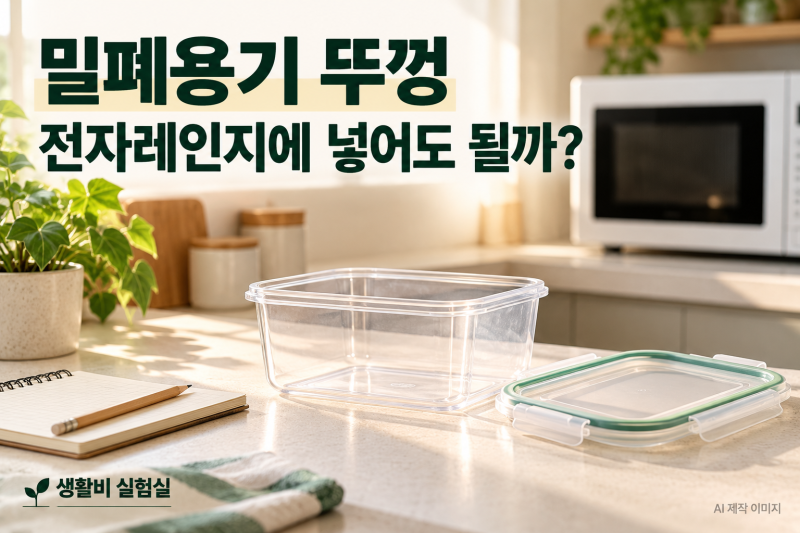 밀폐용기 뚜껑도 전자레인지에 넣어도 될까? 새로 사기 전 확인할 것